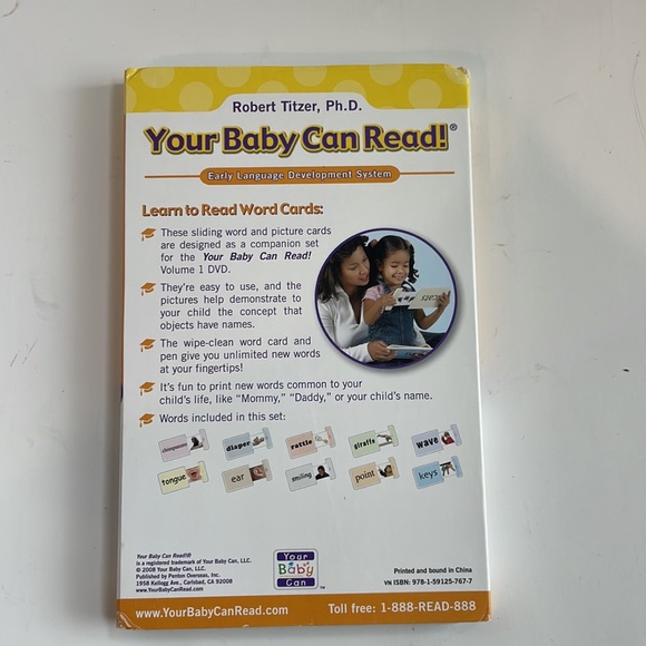 Your Baby Can Read Early Language Development Volume 2, DVD Video and Word Cards - Picture 5 of 8